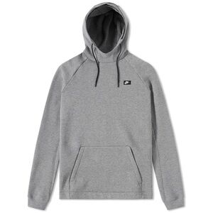 NIKE Carbon Heather Modern Pullover Fleece Hoodie Active Lounge Sweatshirt Small
